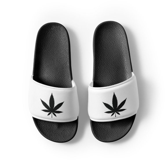 Cannabis Slide Sandals (Customizable) - Picture 5 of 10